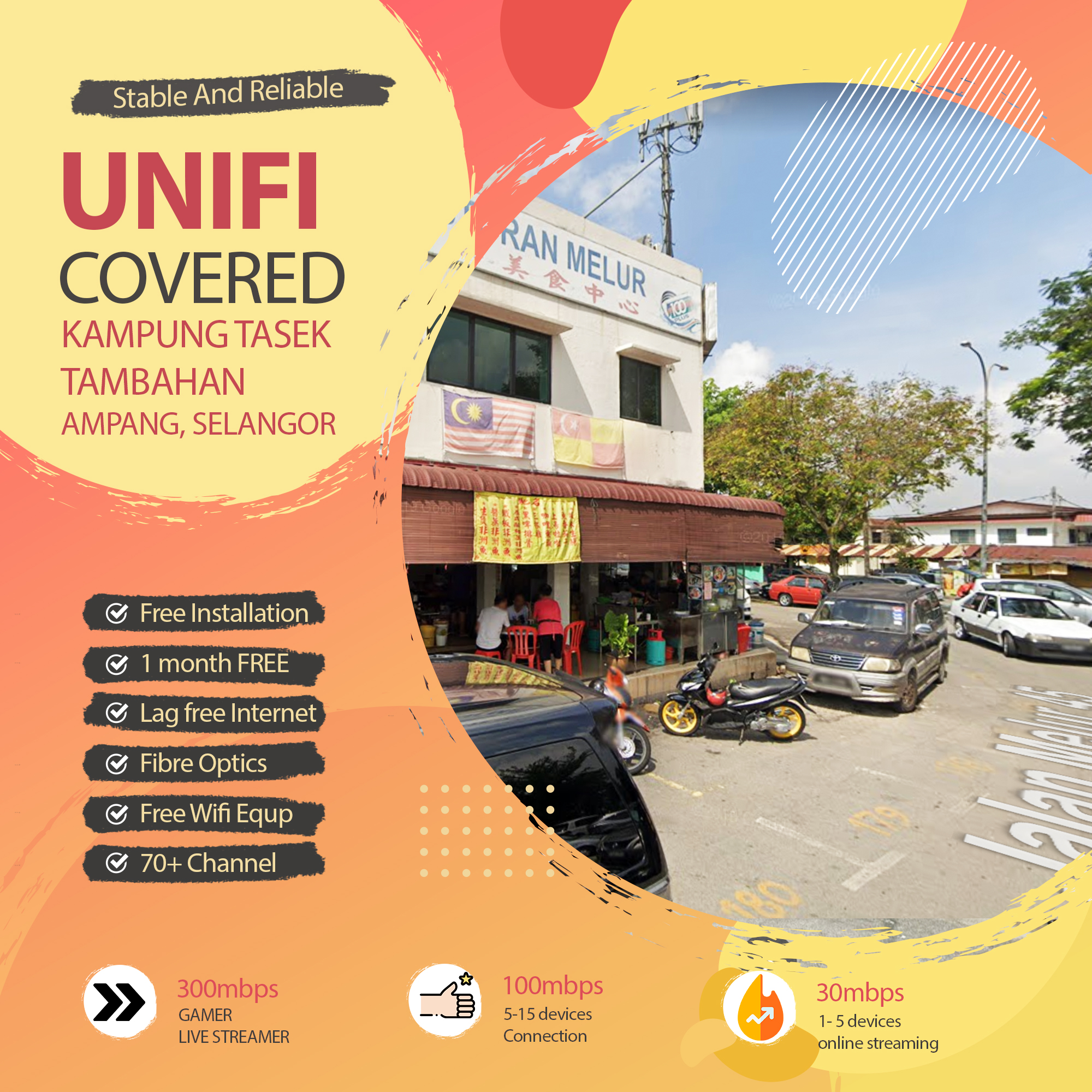 unifi Ampang Coverage – unifi Cover Taman Tasek Tambahan With Hispeed Broadband