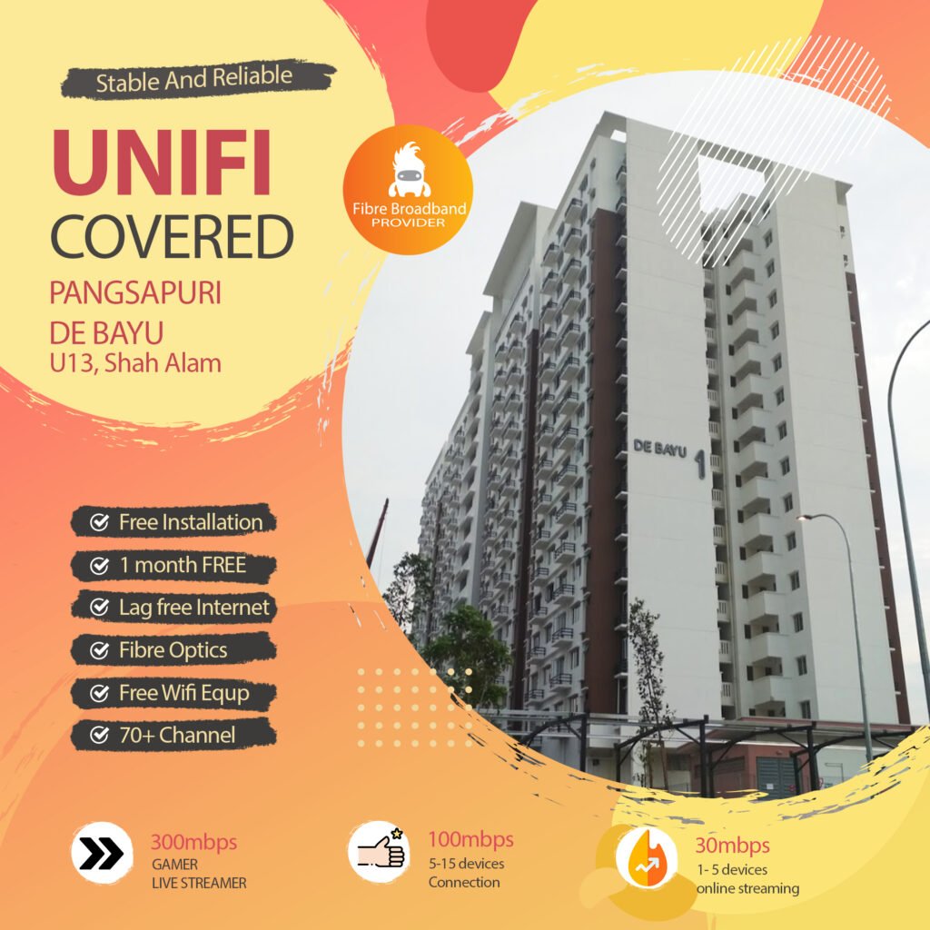 unifi de bayu apartment shah alam
