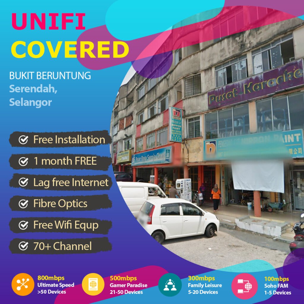 unifi serendah coverage