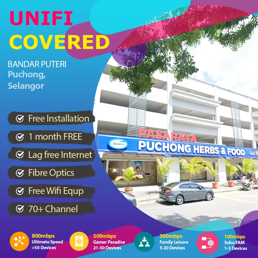 unifi puchong coverage
