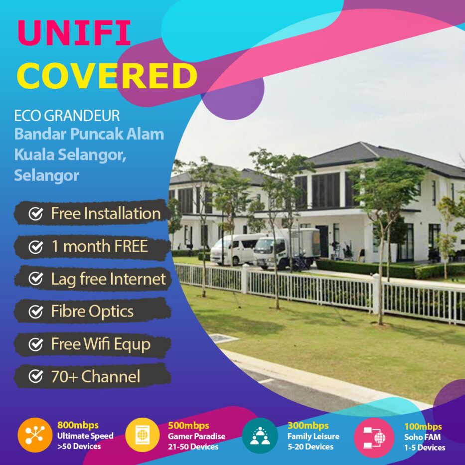 Unifi Kuala Selangor Coverage Eco Grandeur Bandar Puncak Alam Is Now Covered By Unifi Home Broadband Fibre Connection Unifi Broadband Malaysia