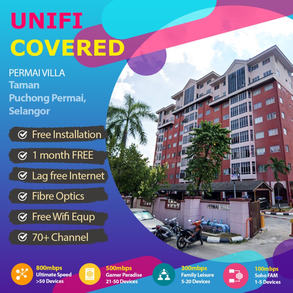 unifi taman puchong permai