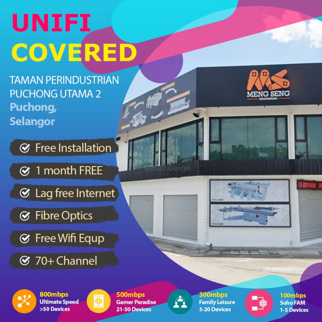 unifi puchong utama coverage