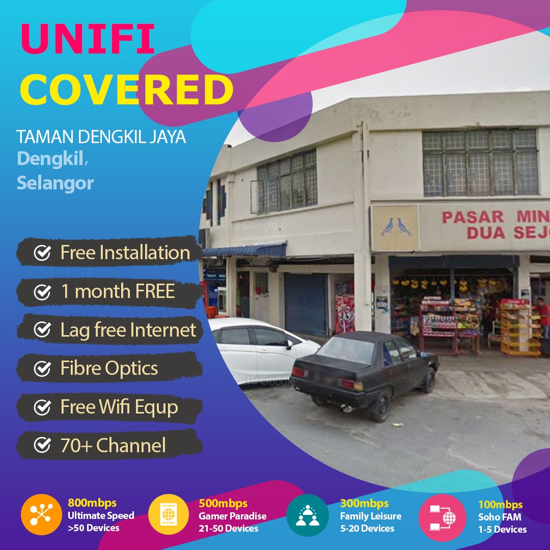 Unifi Dengkil Coverage : Taman Dengkil Jaya is now covered by Unifi Home Broadband fibre Connection