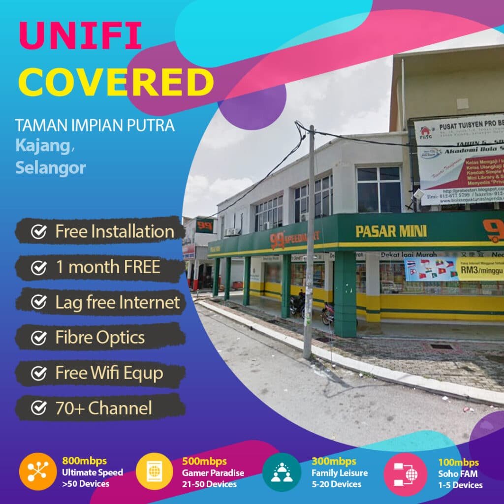 unifi bangi coverage
