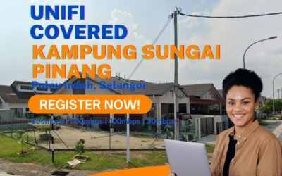 Unifi Pulau Indah Coverage : Kampung Sungai Pinang, Pulau Indah Selangor is now covered by Unifi Broadband fibre Connection