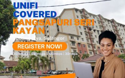 Unifi Subang Jaya Coverage : Pangsapuri Seri Kayan, Subang Jaya Selangor is now covered by Unifi Broadband fibre Connection