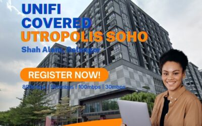 Unifi Shah Alam U1 Coverage : UTROPOLIS SOHO, Shah Alam U1, Selangor is now covered by Unifi Broadband fibre Connection