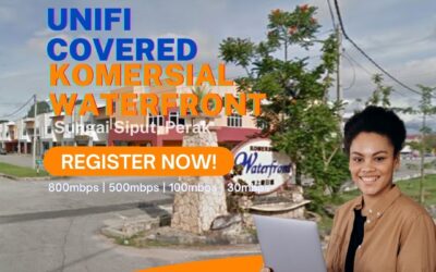 Unifi Sungai Siput Coverage : Komersial Waterfront, Sungai Siput Perak is now covered by Unifi Broadband fibre Connection