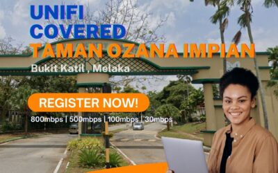 Unifi Bukit Katil Coverage : Taman Ozana Impian, Bukit Katil Melaka is now covered by Unifi Broadband fibre Connection