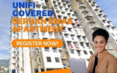 Unifi Jelutong Coverage : Seruan Emas Apartment, Jelutong Pulau Pinang  is now covered by Unifi Broadband fibre Connection