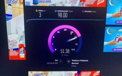 Unifi Speed Test Result For Pavillion Suites , Kuala Lumpur