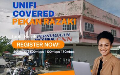Unifi Pekan Razaki Coverage : Pekan Razaki, Ipoh Perak is now covered by Unifi Broadband fibre Connection
