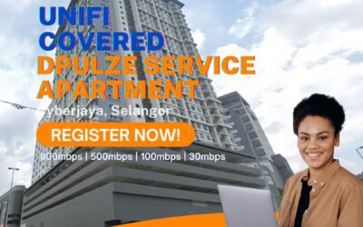 Unifi Cyberjaya Coverage : DPULZE SERVICE APARTMENT, Cyberjaya, Selangor is now covered by Unifi Broadband fibre Connection