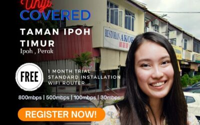 Unifi Ipoh Coverage : Taman Ipoh Timur, Ipoh Perak is now covered by Unifi Broadband fibre Connection