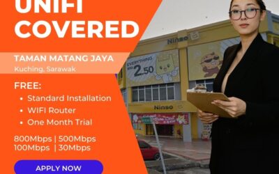 Unifi Kuching Coverage : Taman Matang Jaya, Kuching Sarawak is now covered by Unifi Broadband fibre Connection