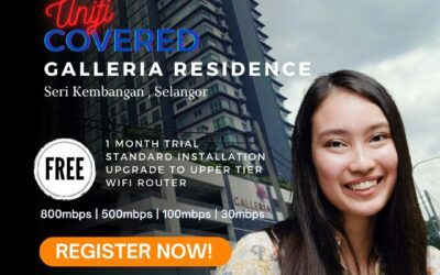 Unifi Seri Kembangan Coverage : Galleria Residence Equine Park, Seri Kembangan Selangor is now covered by Unifi WiFi Broadband fibre Connection