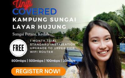 Unifi Sungai Petani Coverage : Kampung Sungai Layar, Sungai Petani, Kedah is now covered by Unifi WiFi Broadband fibre Connection