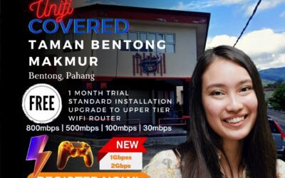 Unifi Bentong Coverage – Taman Bentong Makmur, Bentong Pahang is Covered