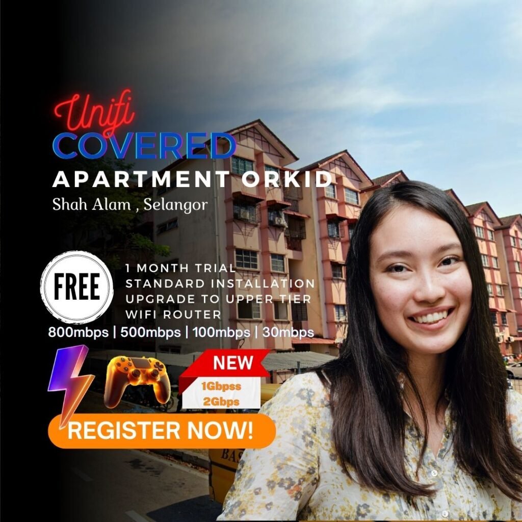 UNIFI COVERED Apartment Orkid Shah Alam