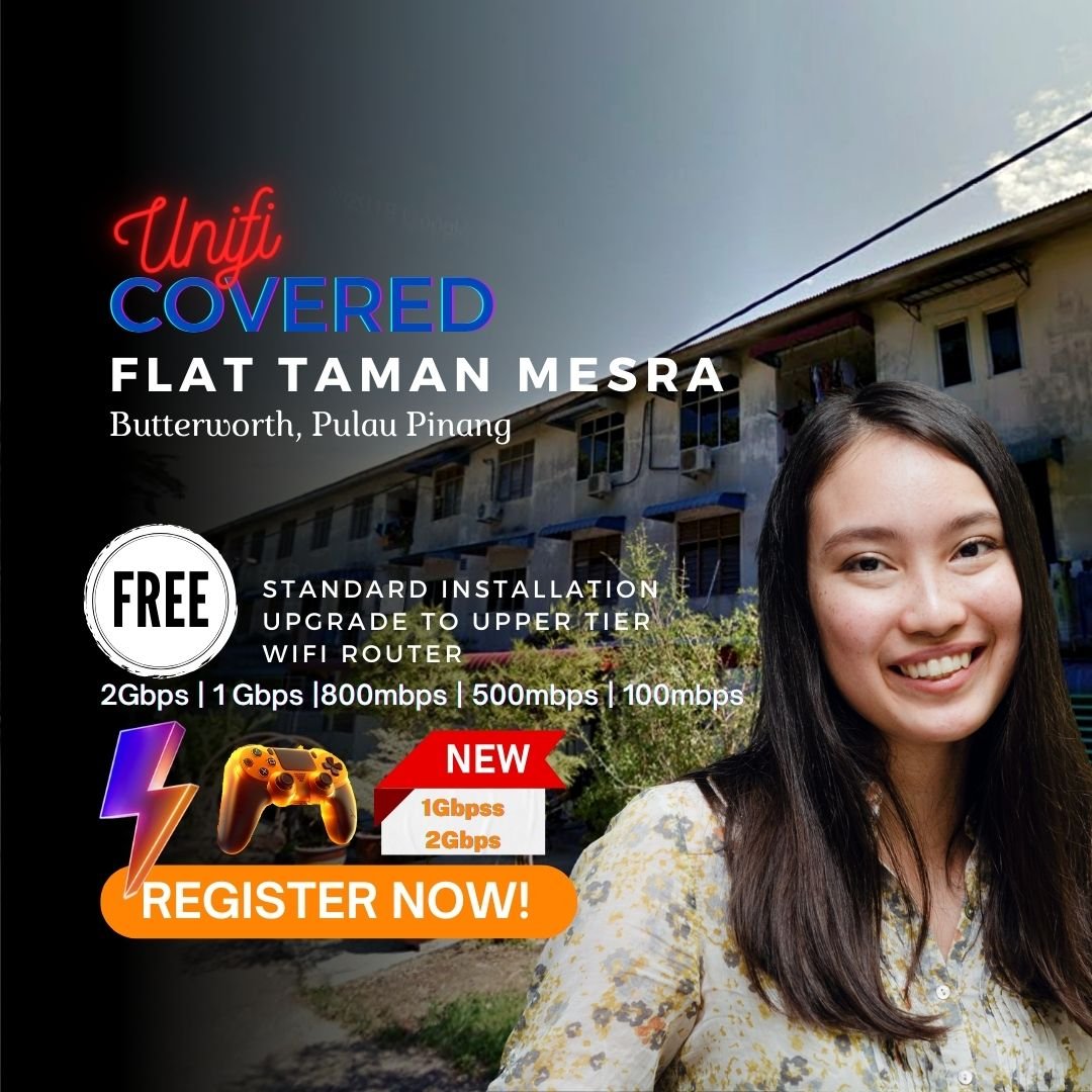 UNIFI COVERED FLAT Taman Mesra Butterworth, pulau pinang