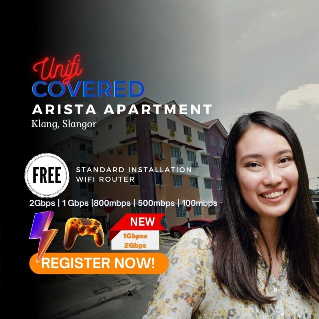 UNIFI COVERED arista apartment klang selangor