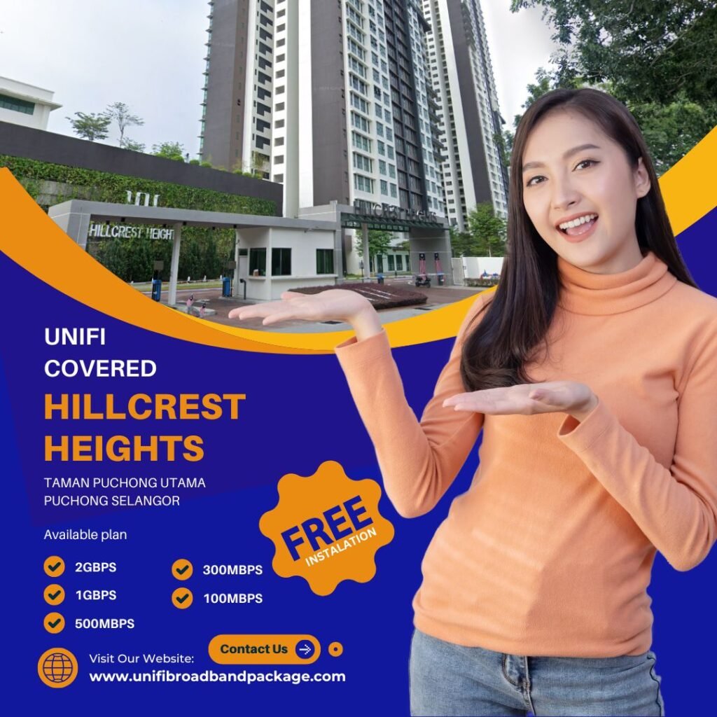 UNIFI COVERED Hillcrest Heights, Taman Puchong Utama, Puchong Selangor