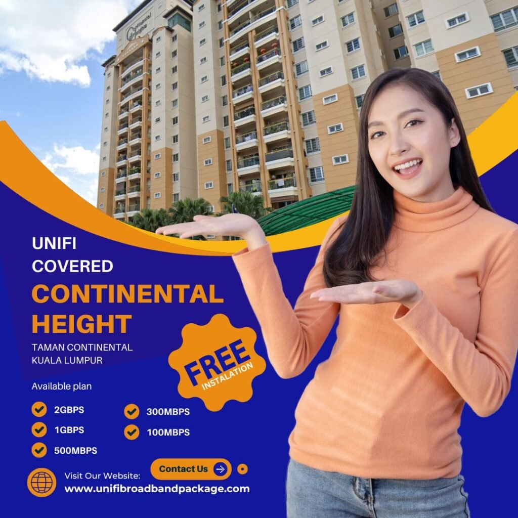 UNIFI COVERED CONTINENTAL HEIGHT Taman Continental Kuala Lumpur