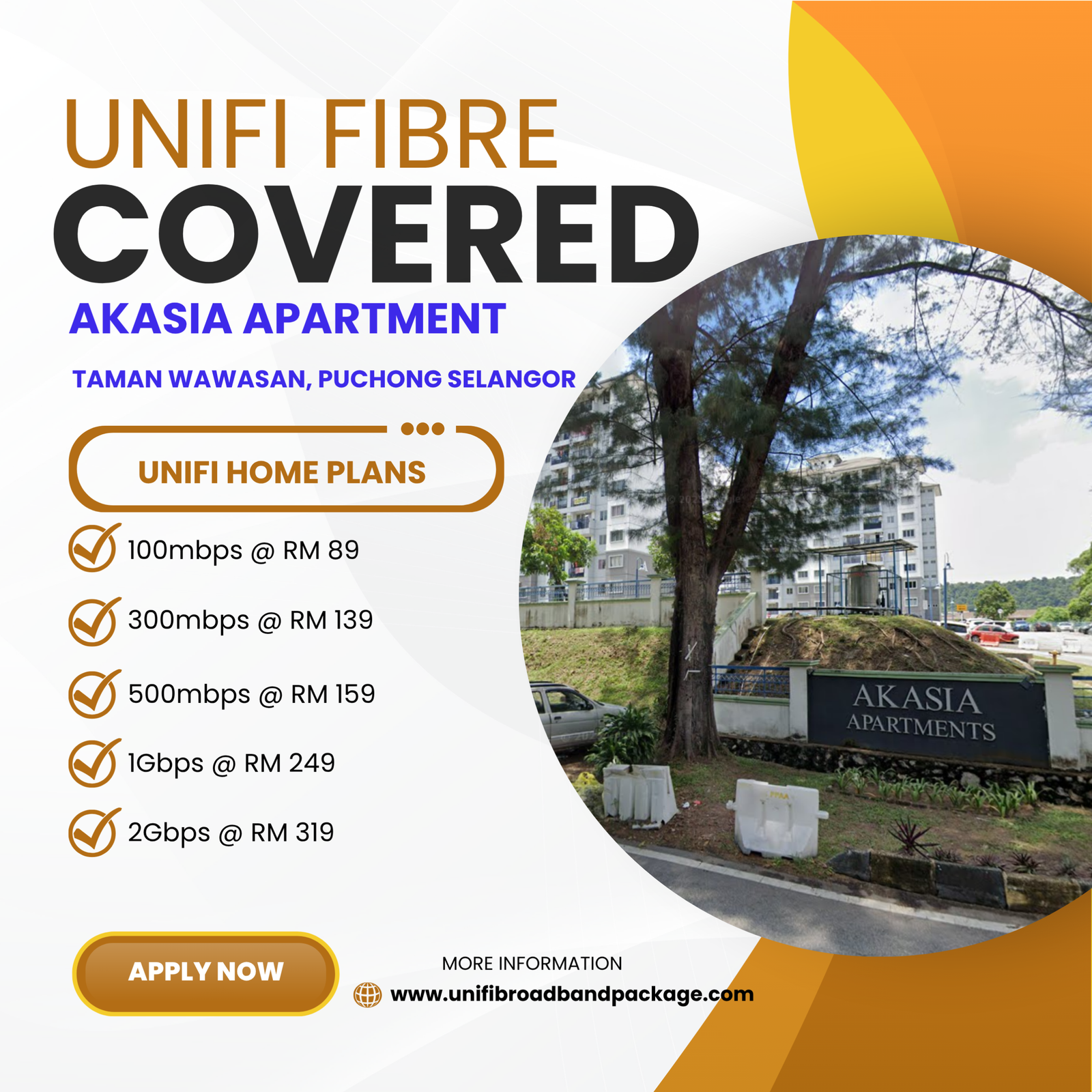 Unifi Covered Akasia Apartment