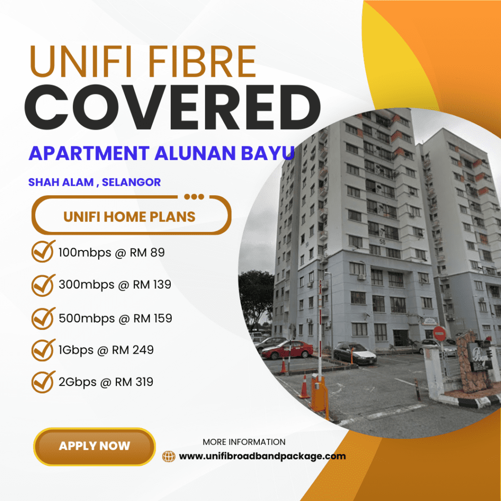 Unifi Covered Apartment Alunan Bayu Shah Alam , Selangor