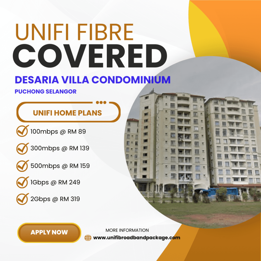 Unifi Covered Desaria Villa Condominium Puchong Selangor