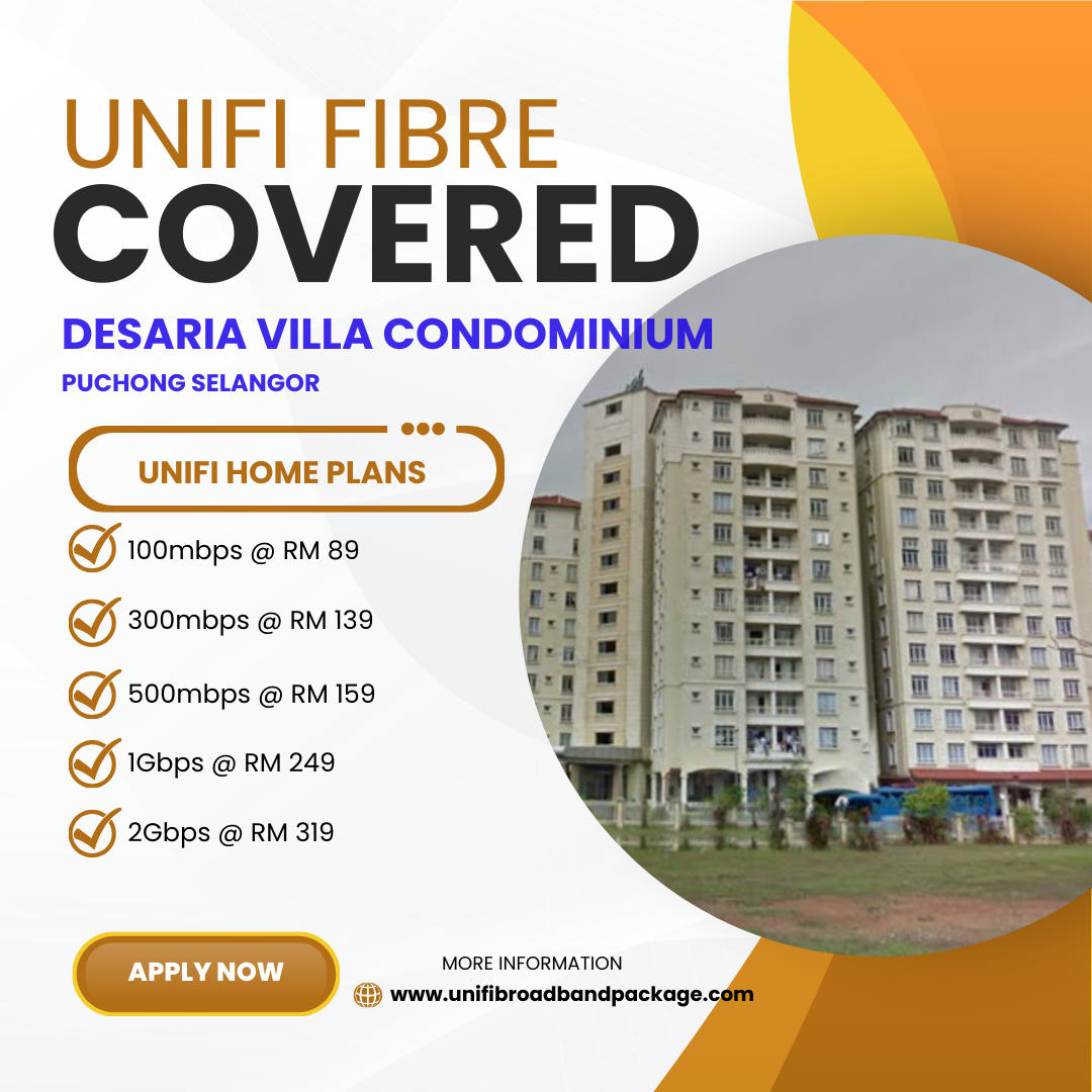 Unifi Covered Desaria Villa Condominium Puchong Selangor
