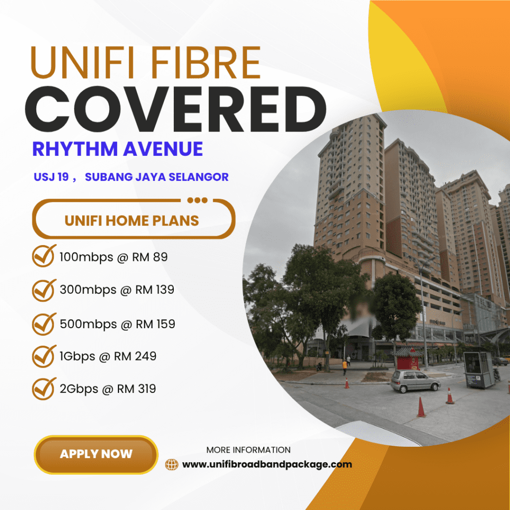 Unifi Covered Rhythm Avenue USJ 19 ， Subang jaya Selangor
