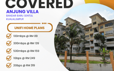 Unifi Home Fibre Now Available at Anjung Villa Condominium Sentul: High-Speed Internet Plans from 100Mbps to 2Gbps