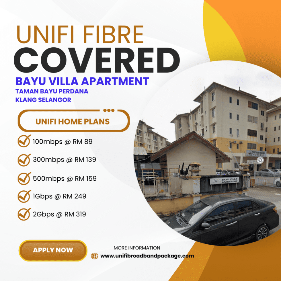 Curated visual reference: Unifi Home Fibre Now Available At Bayu Villa Apartment Taman Photo Inspiration