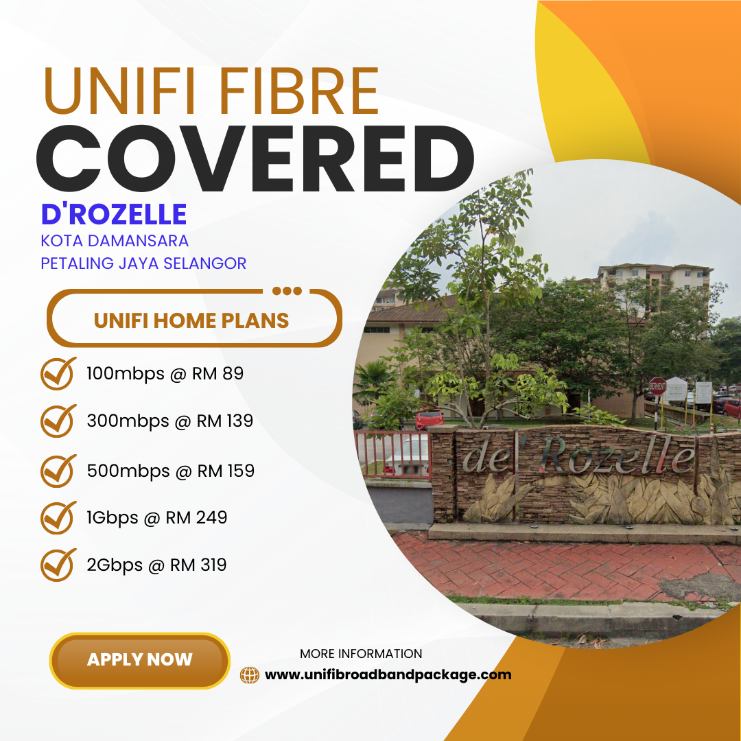 Curated visual reference: Gallery Detail: Unifi Home Fibre Now Available In D Rozelle Kota Damansara