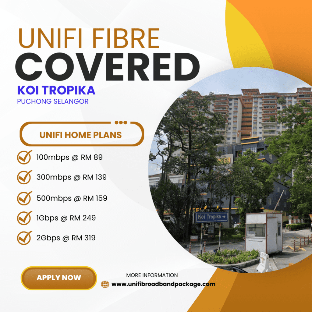 Unifi Covered Koi Tropika Puchong Selangor