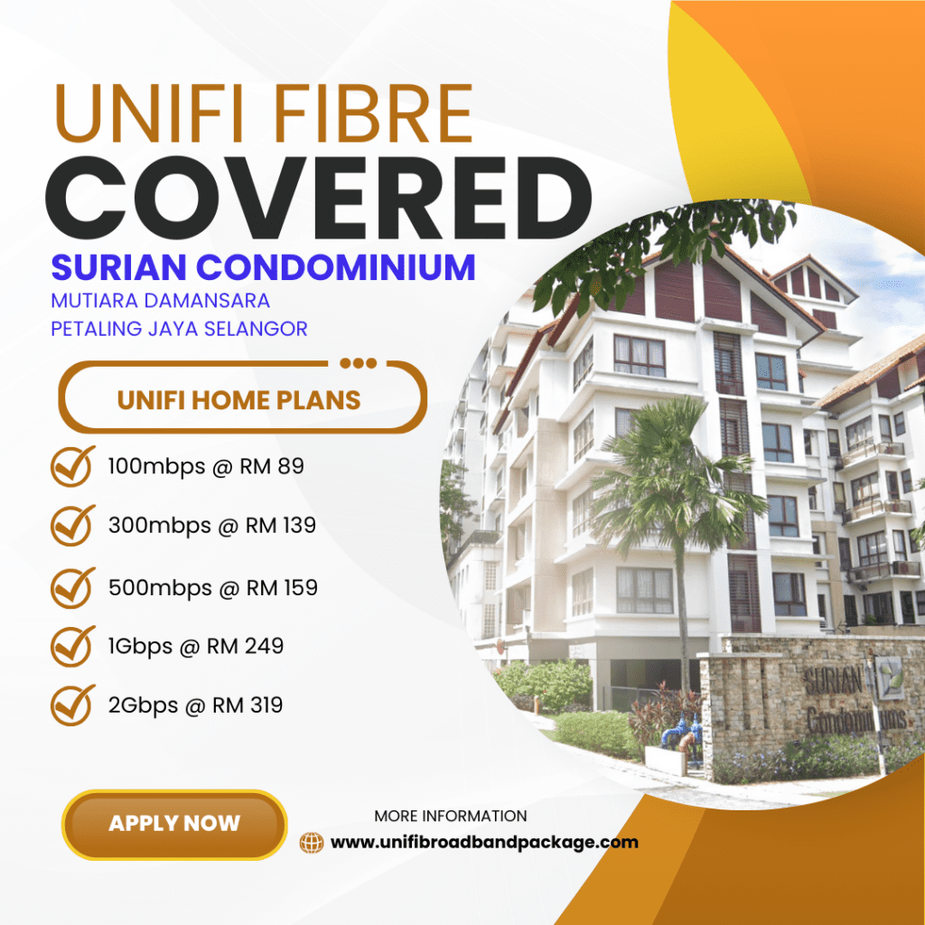 Unifi Covered Surian Condominium Mutiara DAMANSARA PETALING JAYA SELANGOR