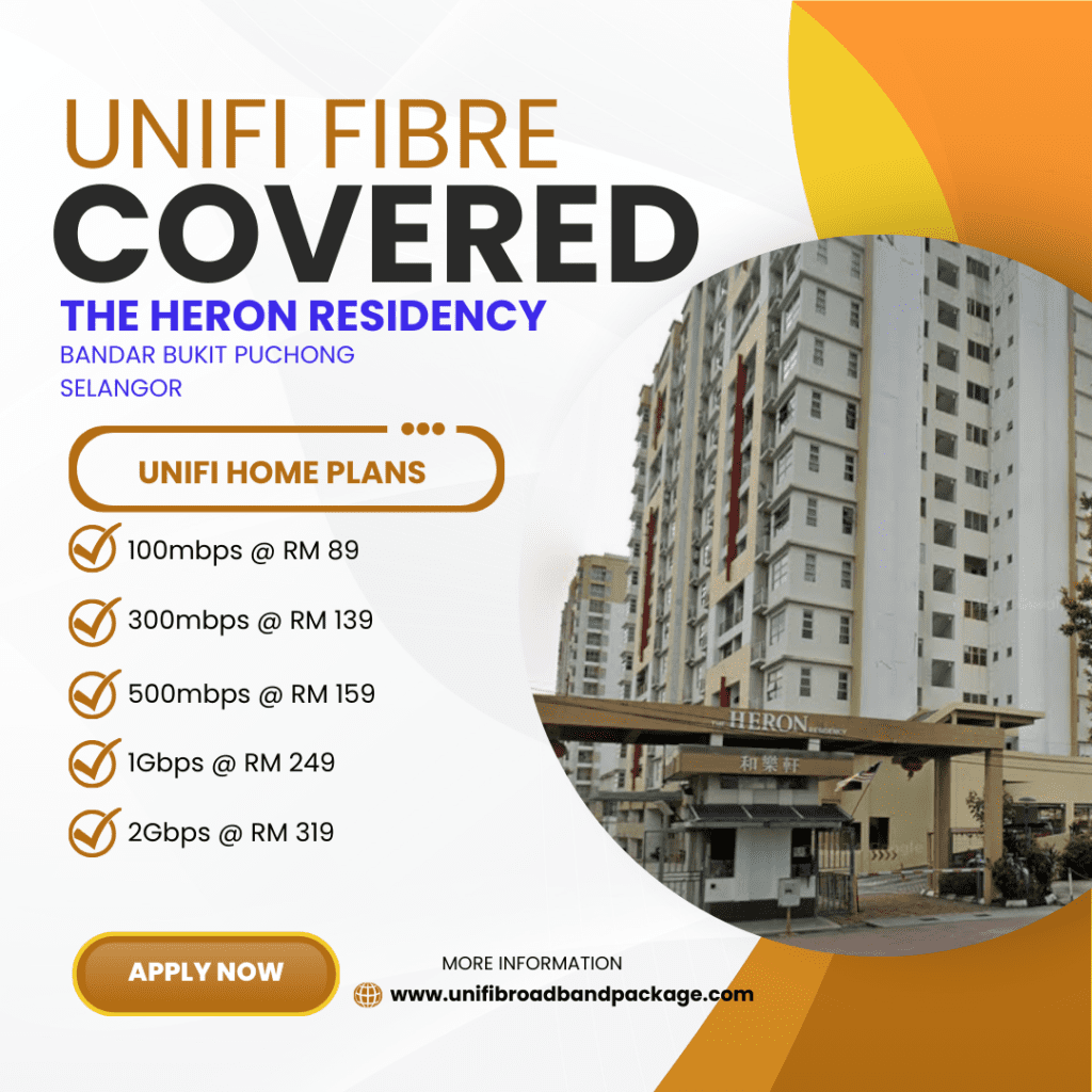 Unifi Covered The Heron Residency Bandar Bukit Puchong Selangor