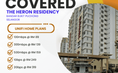 Unifi Home Fibre at The Heron Residency Bandar Bukit Puchong