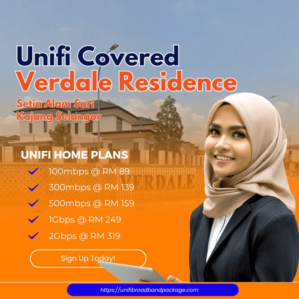 Unifi Covered Verdale Residence Setia Alam Sari Kajang Selangor