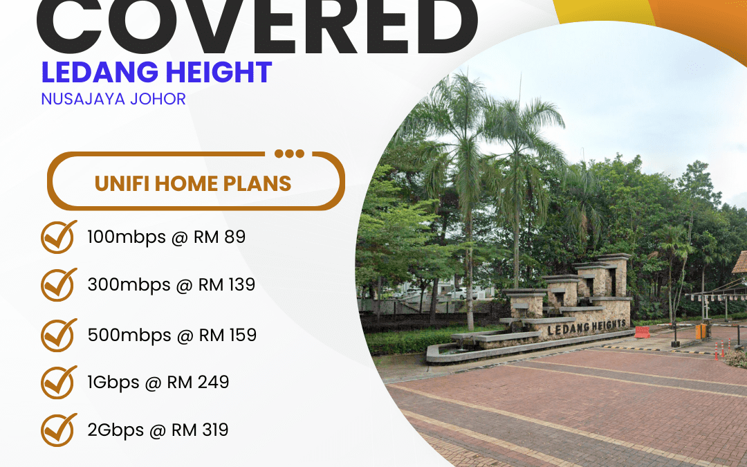 UniFi Home Fibre in Ledang Heights Nusajaya Johor: Complete Speed Plans & Coverage Guide