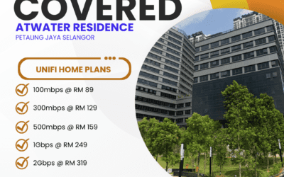 Unifi Home Fibre at Atwater Residence Petaling Jaya