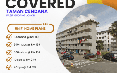 UniFi Home Fibre Coverage in Taman Cendana Pasir Gudang Johor